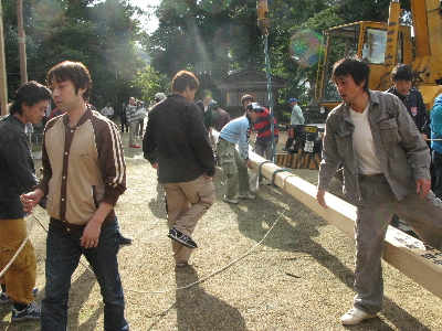 霧島山の幟立て1