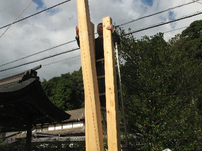 霧島山の幟立て3