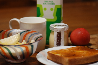 ゆっくりモードで朝食