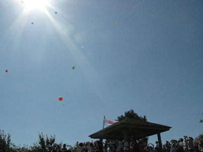 風船が・・・・・