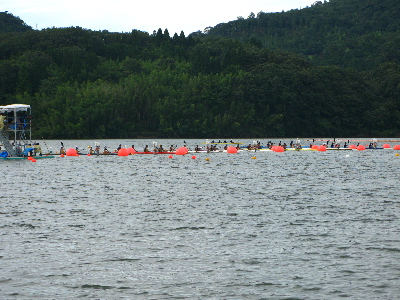 緊張のスタート前